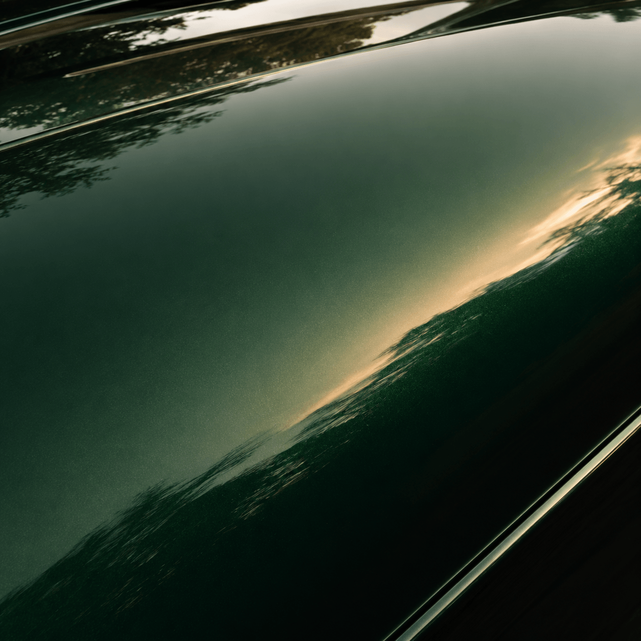 Heritage green · paint reflection