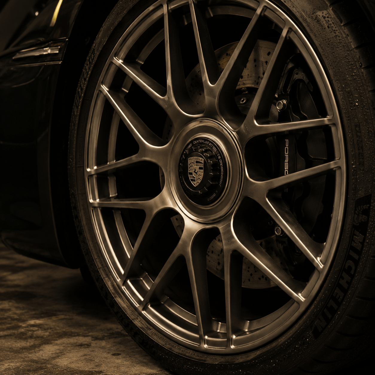 Porsche centerlock · wheel face