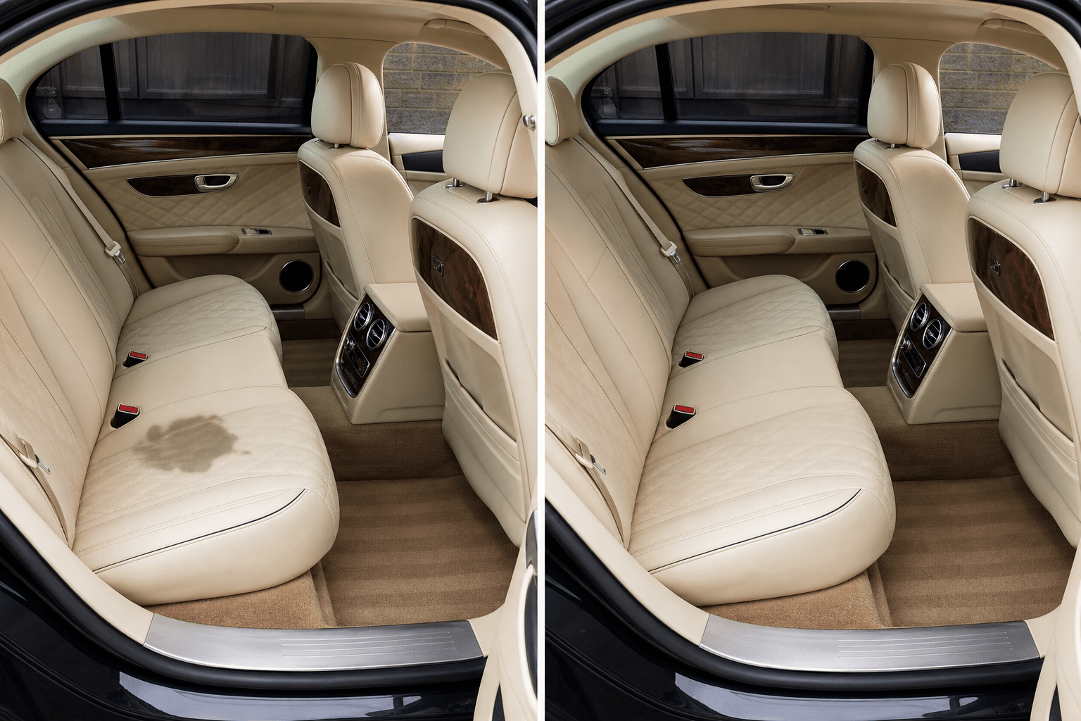 Bentley Bentayga interior — before